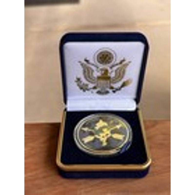 Department of Energy (DOE) Challenge Coin With Blue Velvet Case. Fast Shipping!