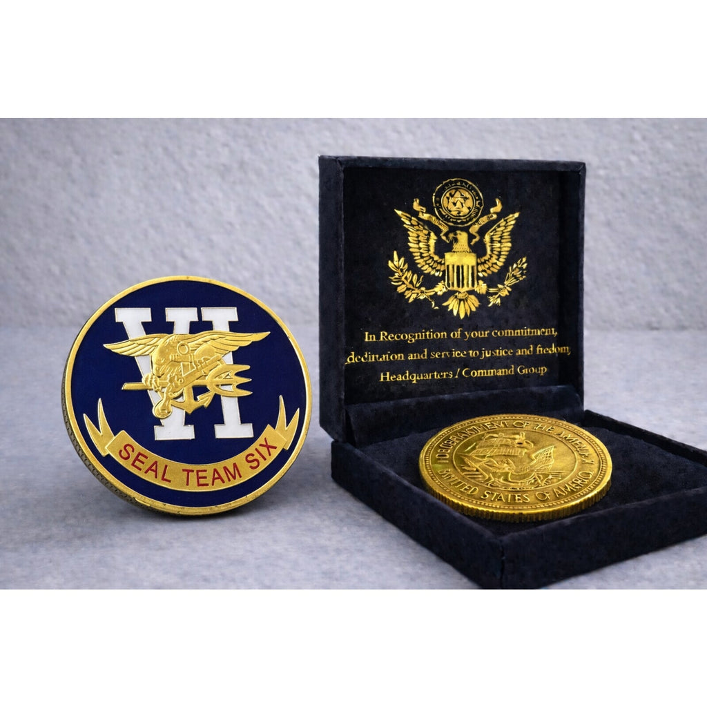 US NAVY SEAL TEAM SIX Challenge Coin ·FAST SHIPPING· ·NEW· w/ Achievement Award
