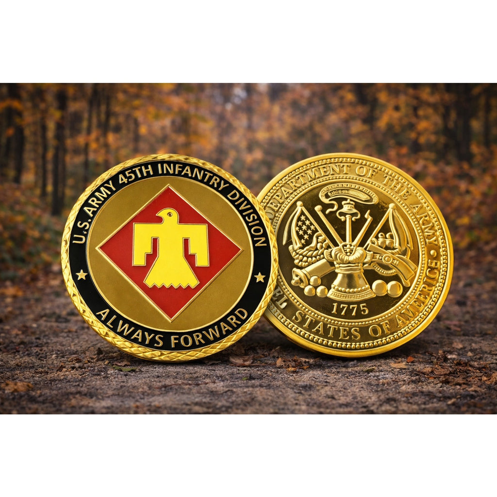 U.S. Army 45th Infantry Division Challenge Coin ·FAST SHIPPING· ·NEW·