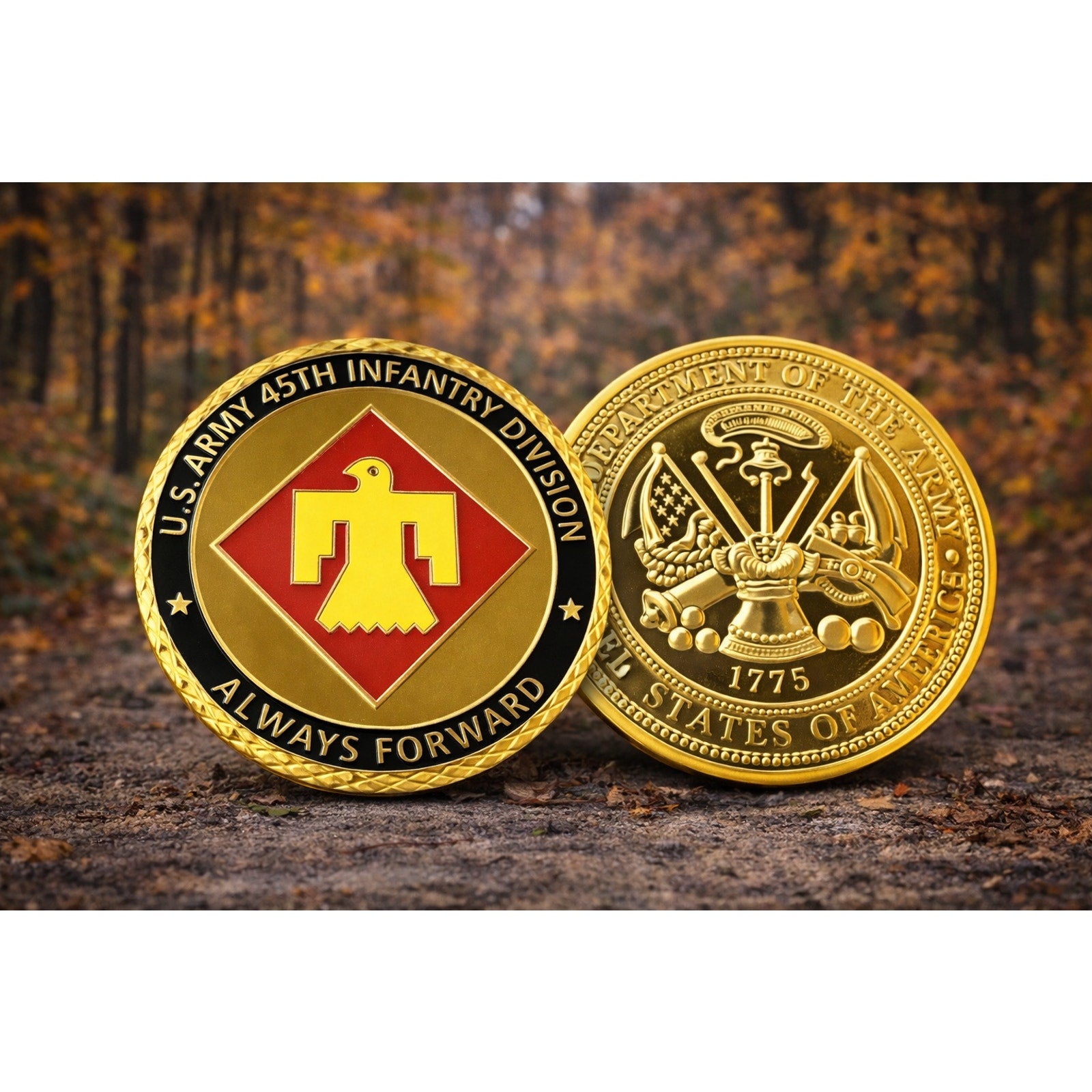 U.S. Army 45th Infantry Division Challenge Coin ·FAST SHIPPING· ·NEW·