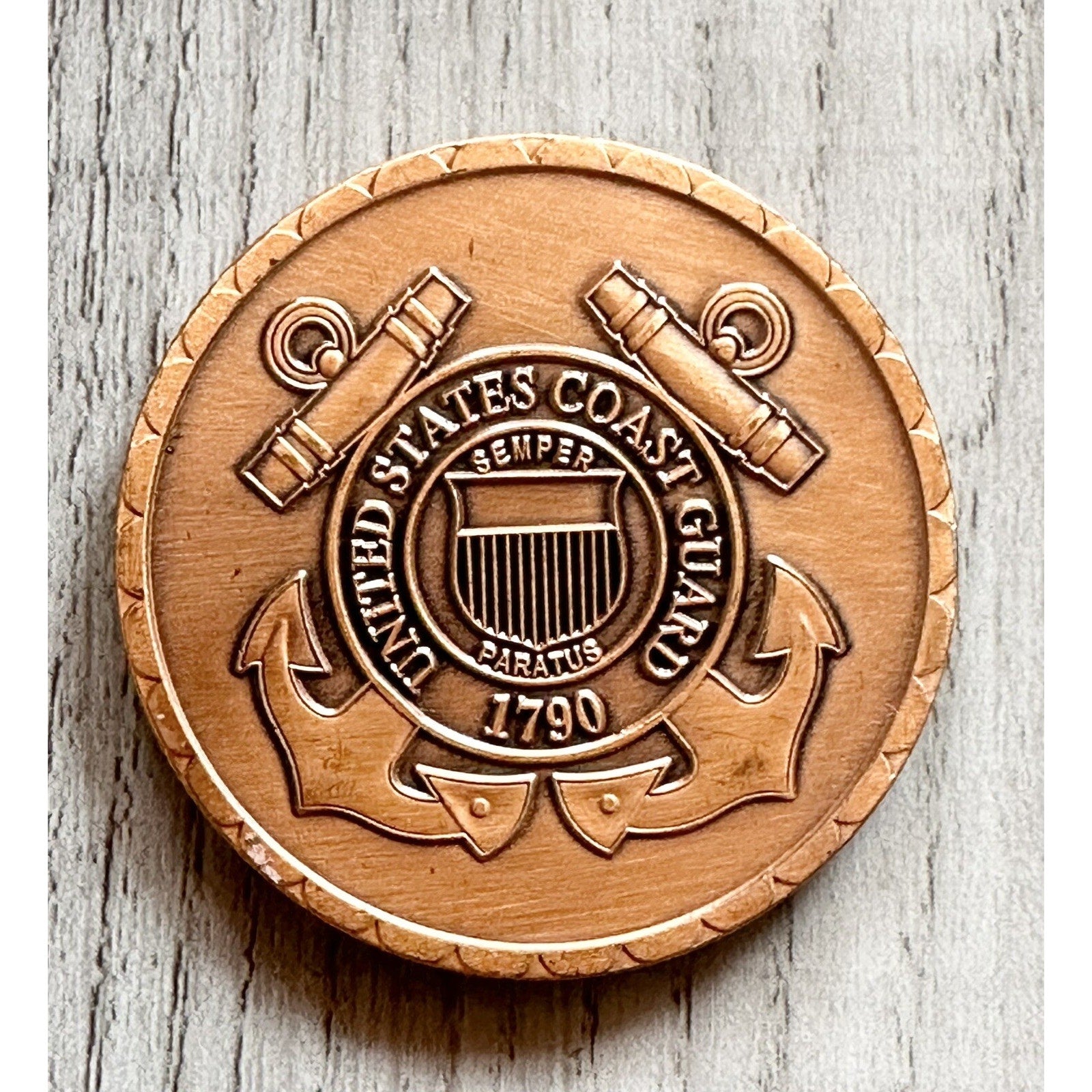 US COAST GUARD MARITIME LAW ENFORCEMENT Challenge Coin w/ Retirement Award