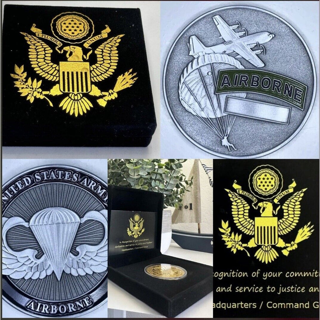 United State Army Airborne Challenge Coin, Fast Shipping USA Amy