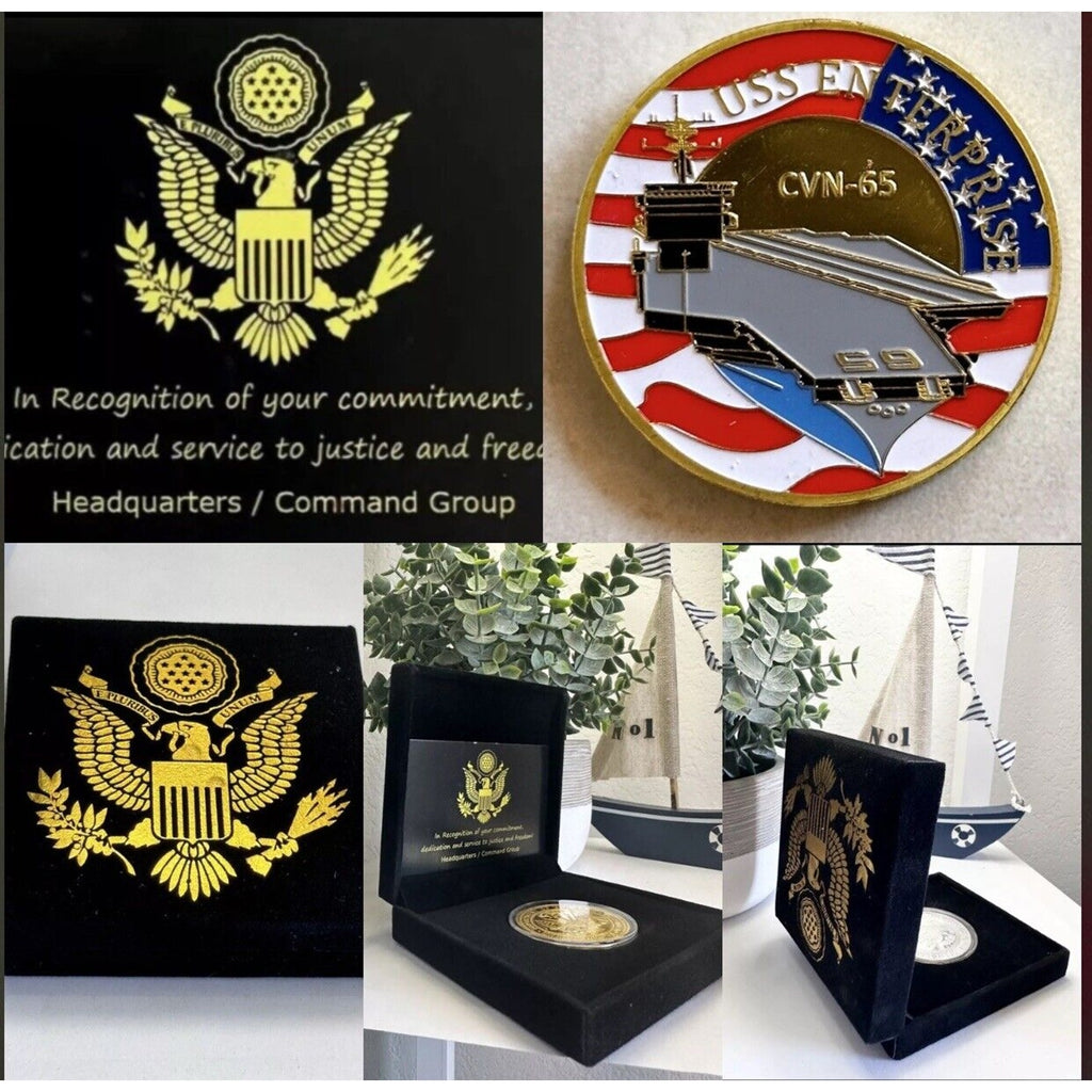 US NAVY - USS ENTERPRISE CVN-65 Challenge Coin-USN