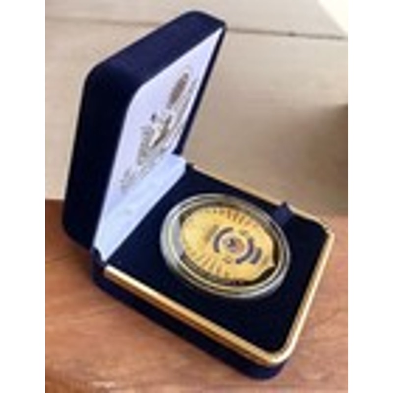Department of Energy (DOE) Challenge Coin With Blue Velvet Case. Fast Shipping!