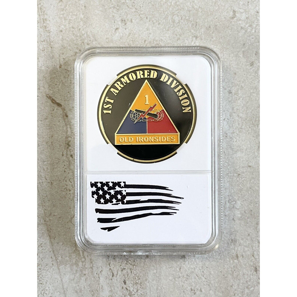 US ARMY 1st ARMORED DIVISION "OLD IRONSIDES" Challenge Coin
