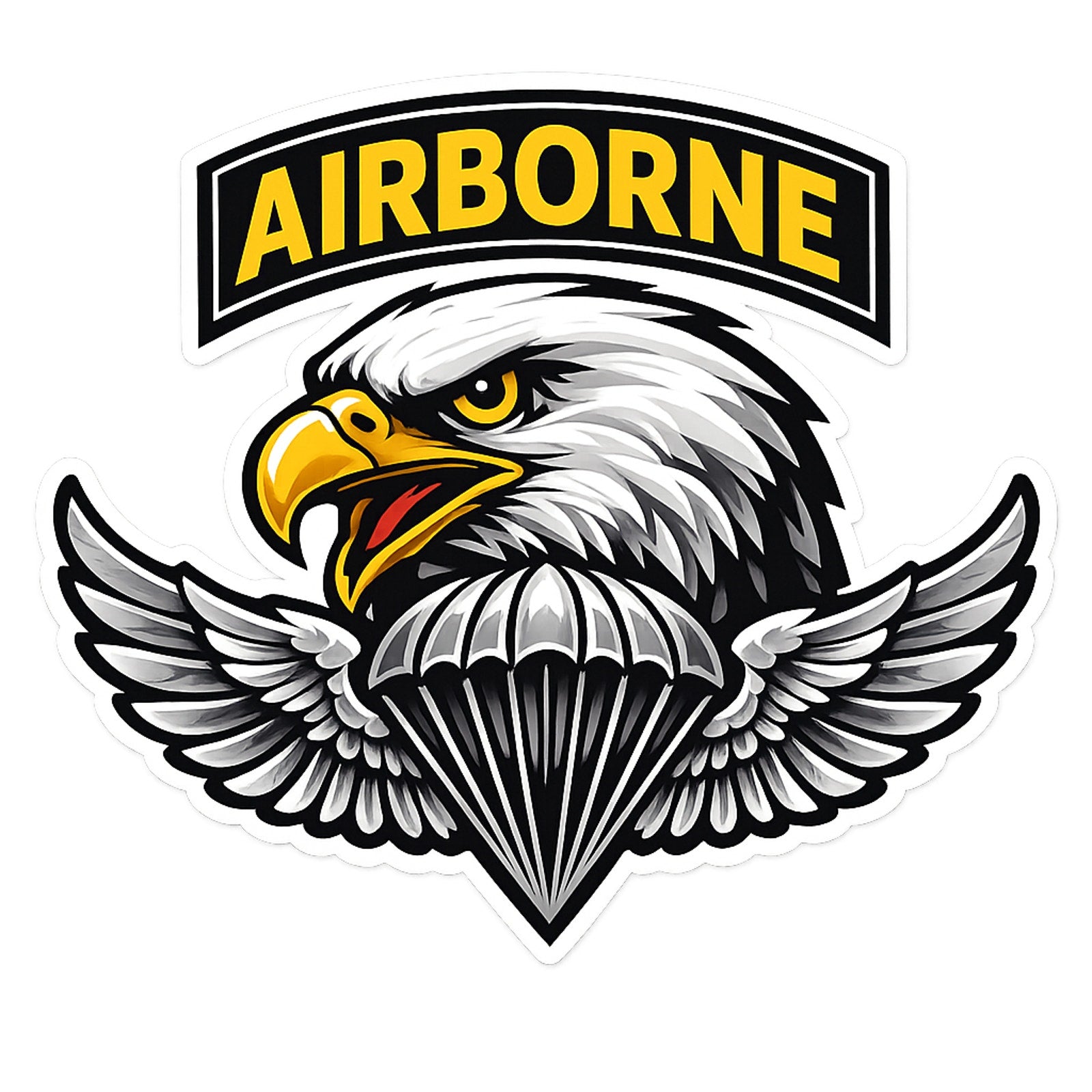 US Army Airborne Sticker Decal 5x3 Inch 3M USA TRUCK VEHICLE WINDOW WALL
