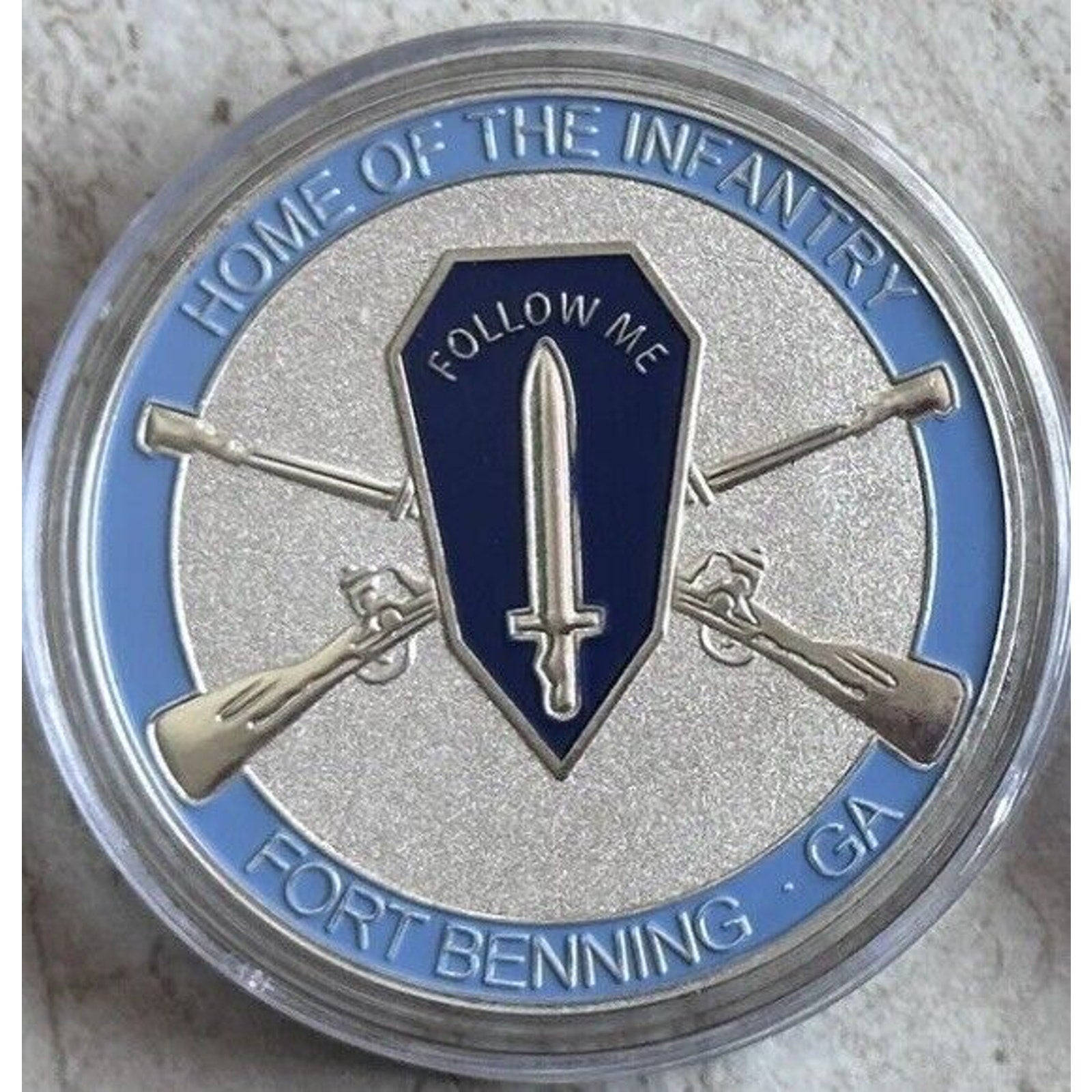 NEW U.S. Army Home of The Infantry Fort Benning, GA Challenge Coin USA AMY