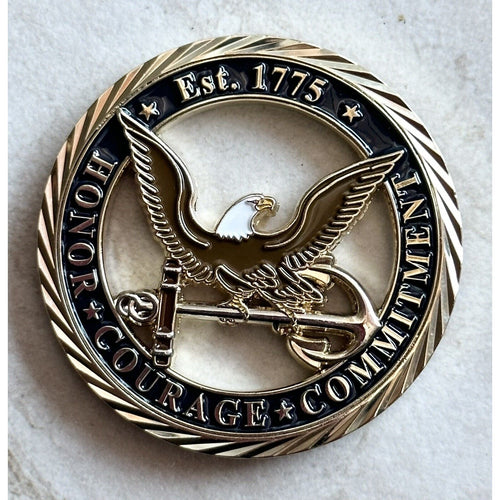 Challenge Coin U.S. NAVY EAGLE CUT OUT CHALLENGE COIN