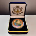 Great State of FLORIDA State Seal Colorized Collectible Challenge Coin W/ Case