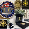 US NAVY USS GEORGE WASHINGTON CVN-73 Challenge Coin With Retirement Award