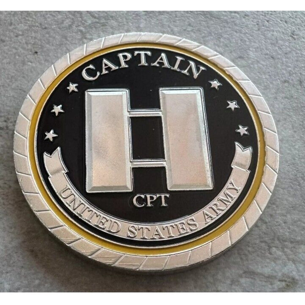 2pcs Army Rank Captain O-3 And Ft. Sill Artillery Base