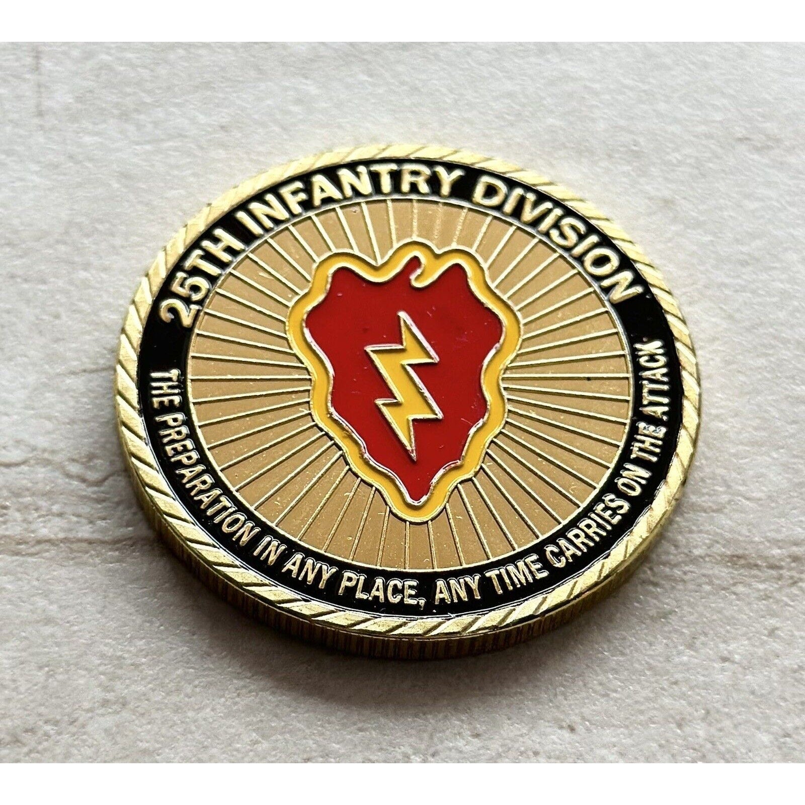 US Army 25th Infantry Division Challenge Coin - 25th ID