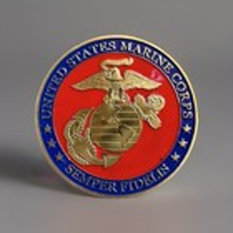 Marine Corps Security Force Regiment Norfolk, VA Challenge Coin Keychain. USMC
