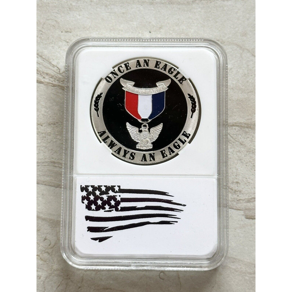 EAGLE SCOUT Challenge Coin With Case