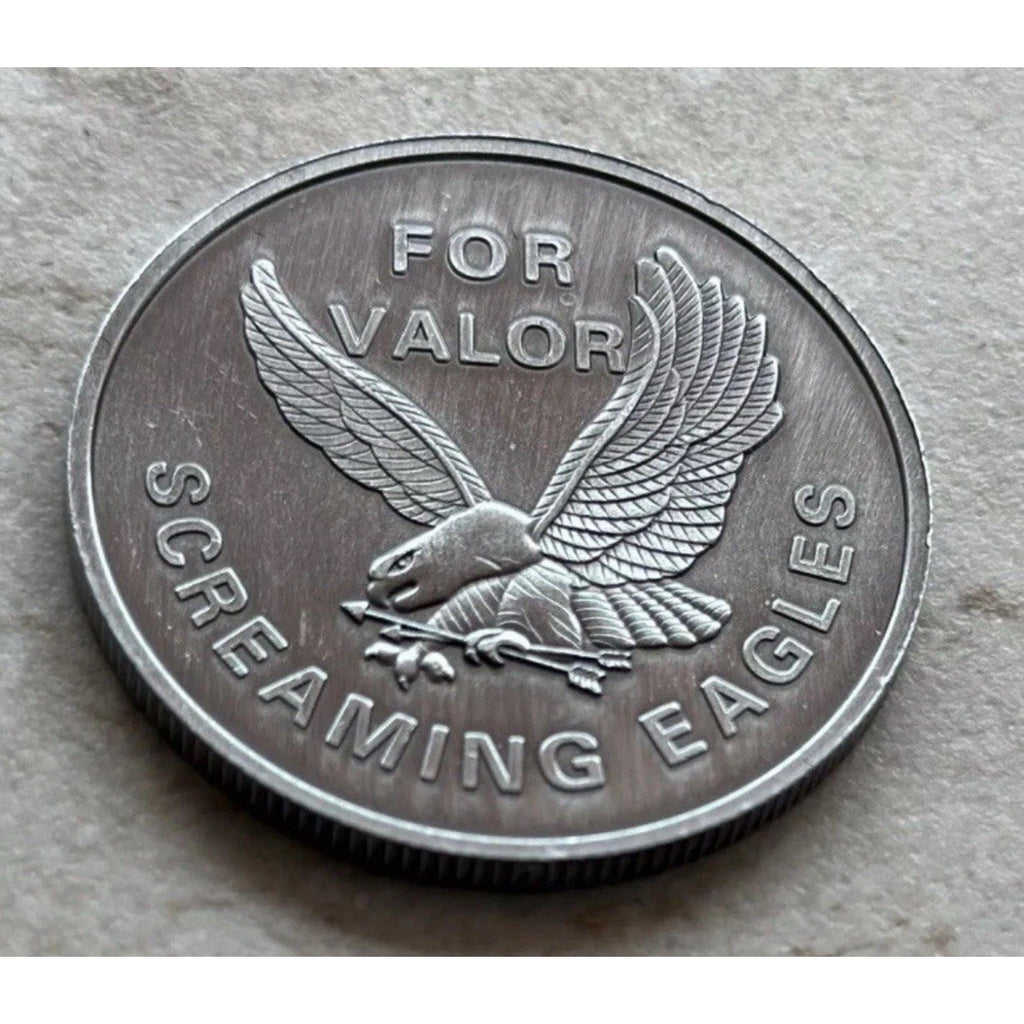 United State Army Airborne 101 St Challenge Coin w/ Retirement Award