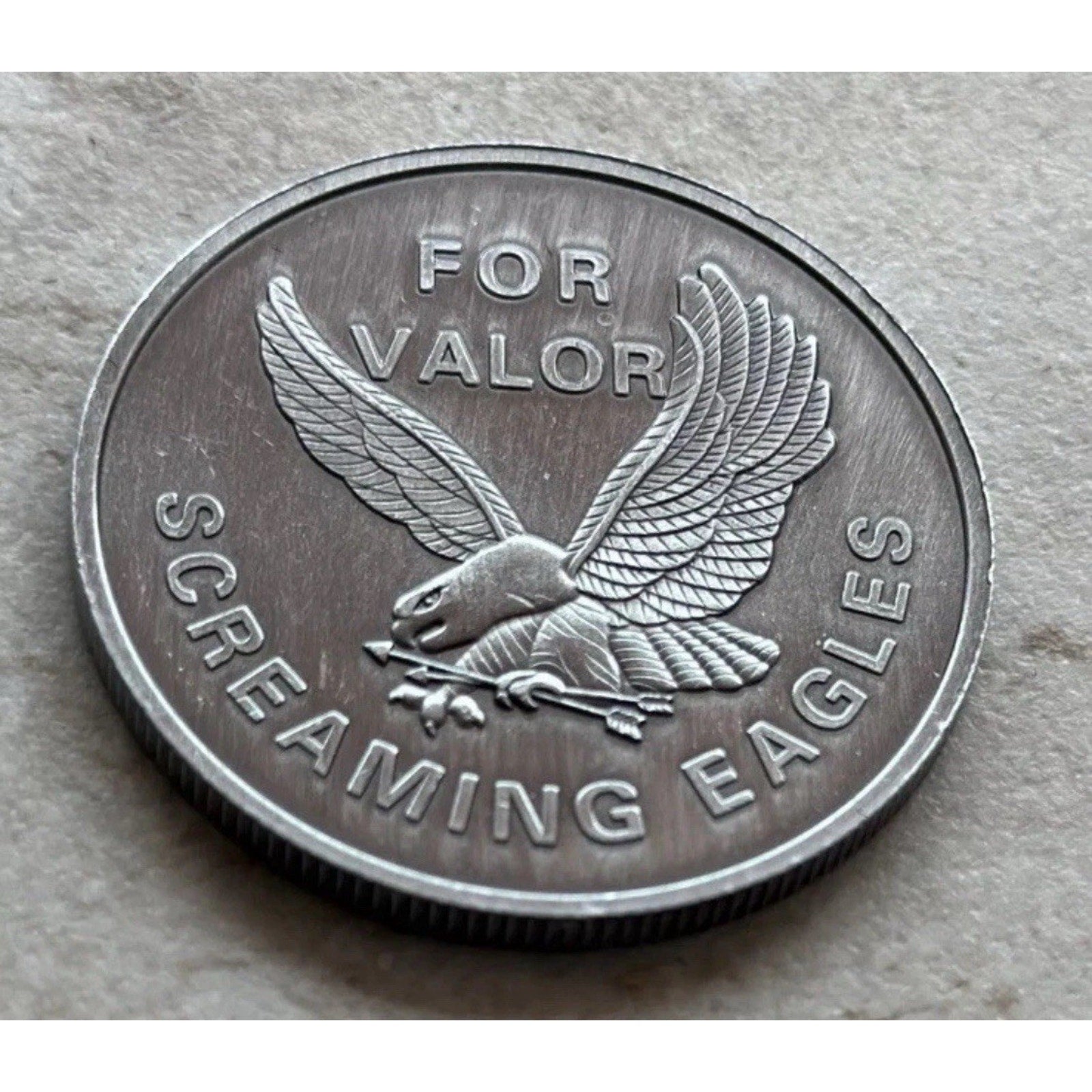 United State Army Airborne 101 St Challenge Coin w/ Retirement Award