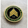 U.S. Army Sergeant E-5 Rank Challenge Coin non-commissioned officer (NCO)