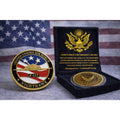 U S AIR FORCE F-117 NIGHTHAWK Challenge Coin w/ Retirement Award
