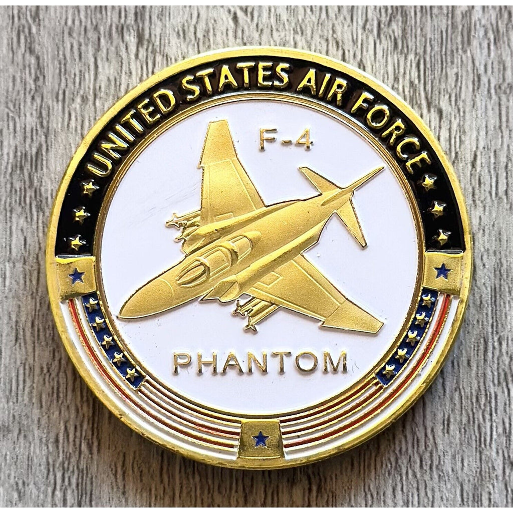 Combat aircraft U S AIR FORCE F-4 PHANTOM Coin With Retirement Award