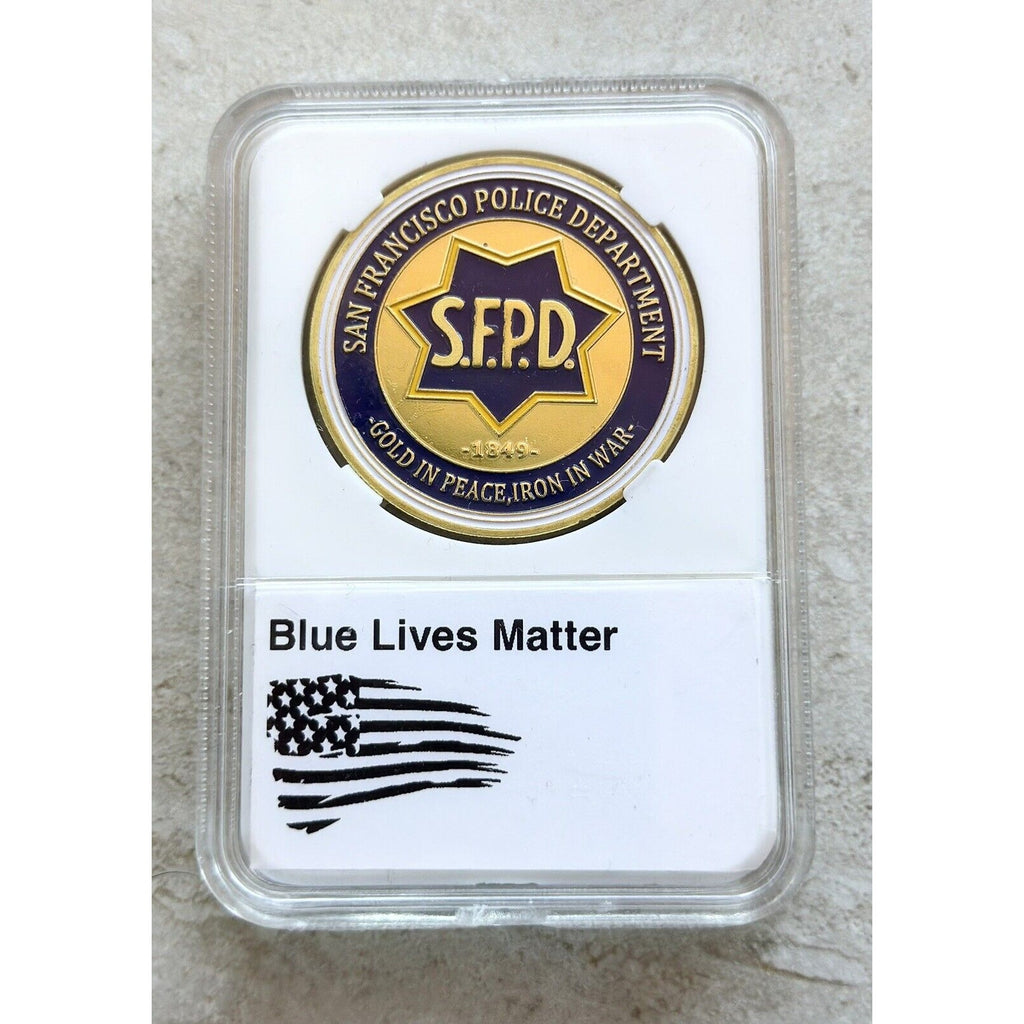 US City of San Francisco S.F.P.D.Police Department St. Michael Challenge Coin