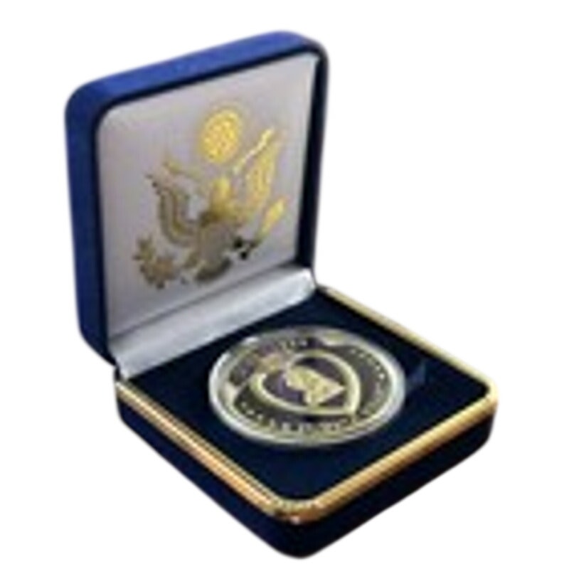 Department of Energy (DOE) Challenge Coin With Blue Velvet Case. Fast Shipping!