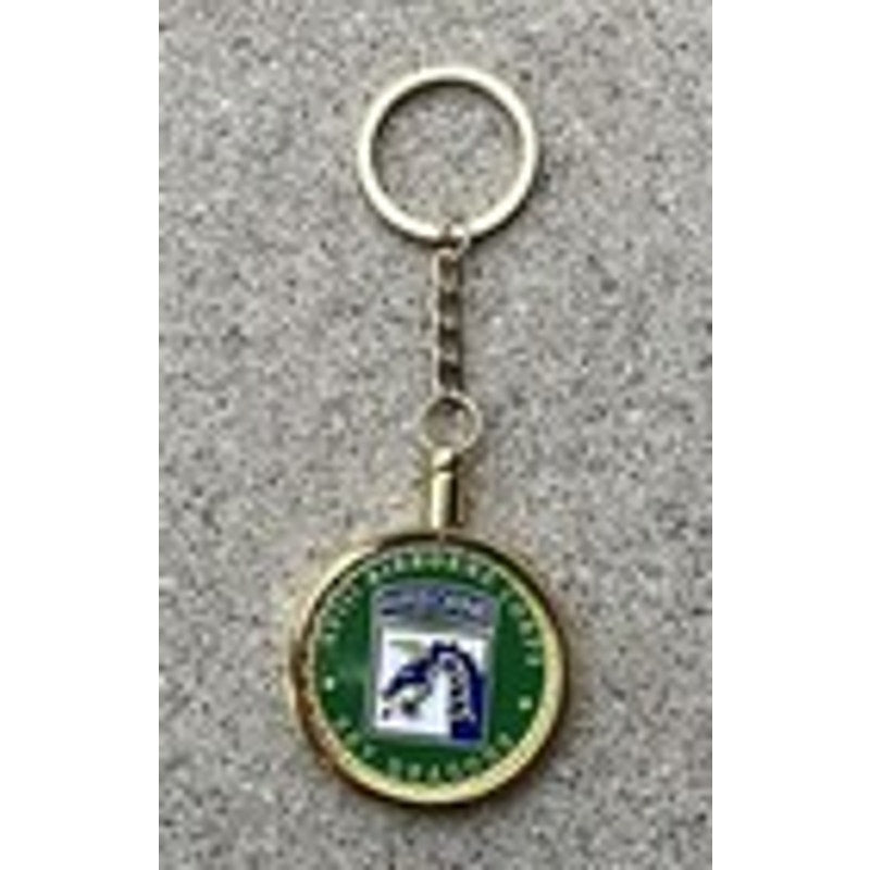 US ARMY XVIII 18TH AIRBORNE CORPS SKY DRAGONS CHALLENGE COIN KEYCHAIN