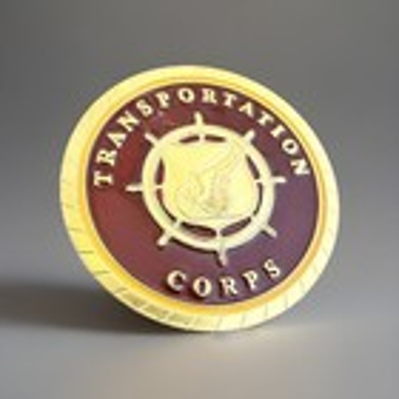 ARMY TRANSPORTATION CORPS 1.5” CHALLENGE COIN KEYCHAIN. FAST SHIPPING!