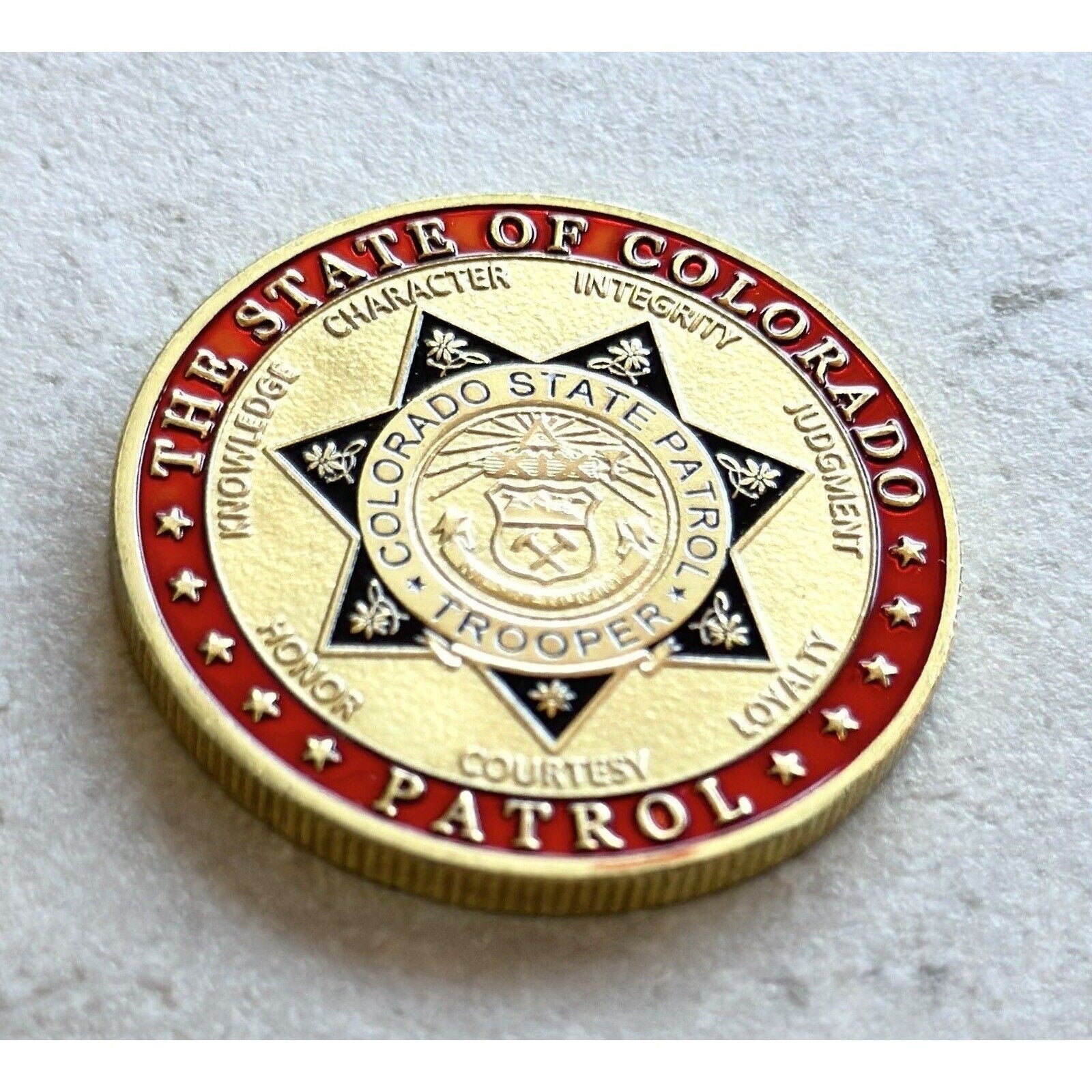COLORADO STATE PATROL Challenge Coin With Special Velvet Case. Fast Shipping!