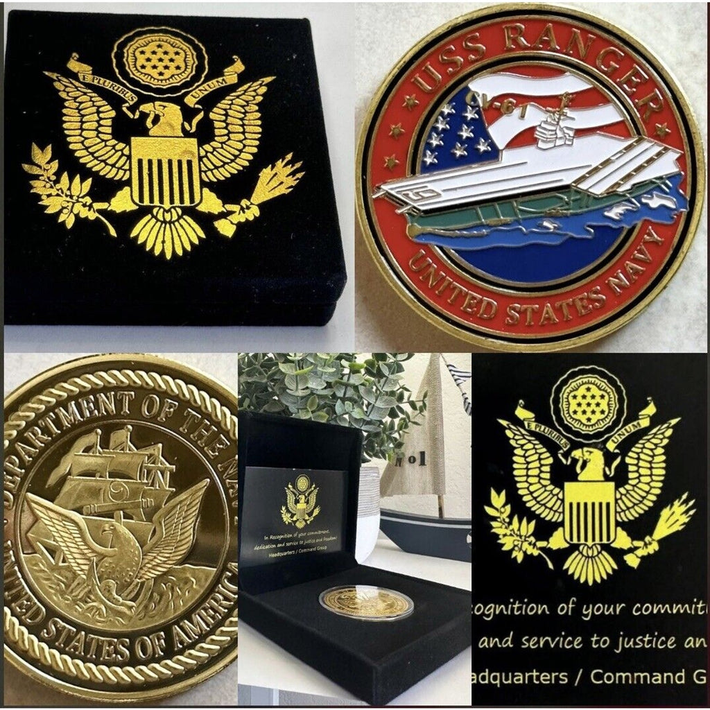 US NAVY - USS RANGER CV-61 Challenge Coin USA