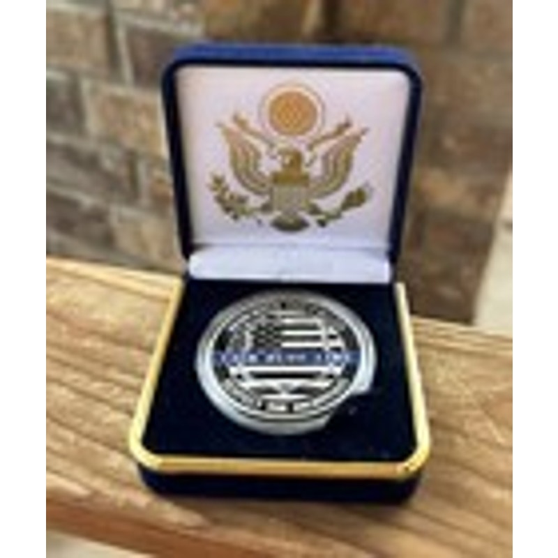 Department of Energy (DOE) Challenge Coin With Blue Velvet Case. Fast Shipping!