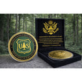 United States Forest Service Government Agency Challenge Coin w/ Retirement Awar
