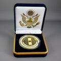 Department of Energy (DOE) Challenge Coin With Blue Velvet Case. Fast Shipping!