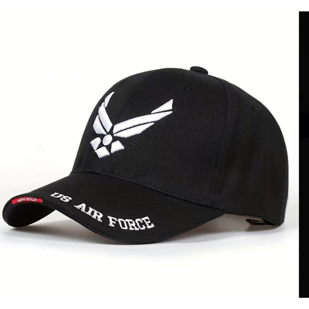 NEW USAF U.S. Air Force Baseball cap hat. Black