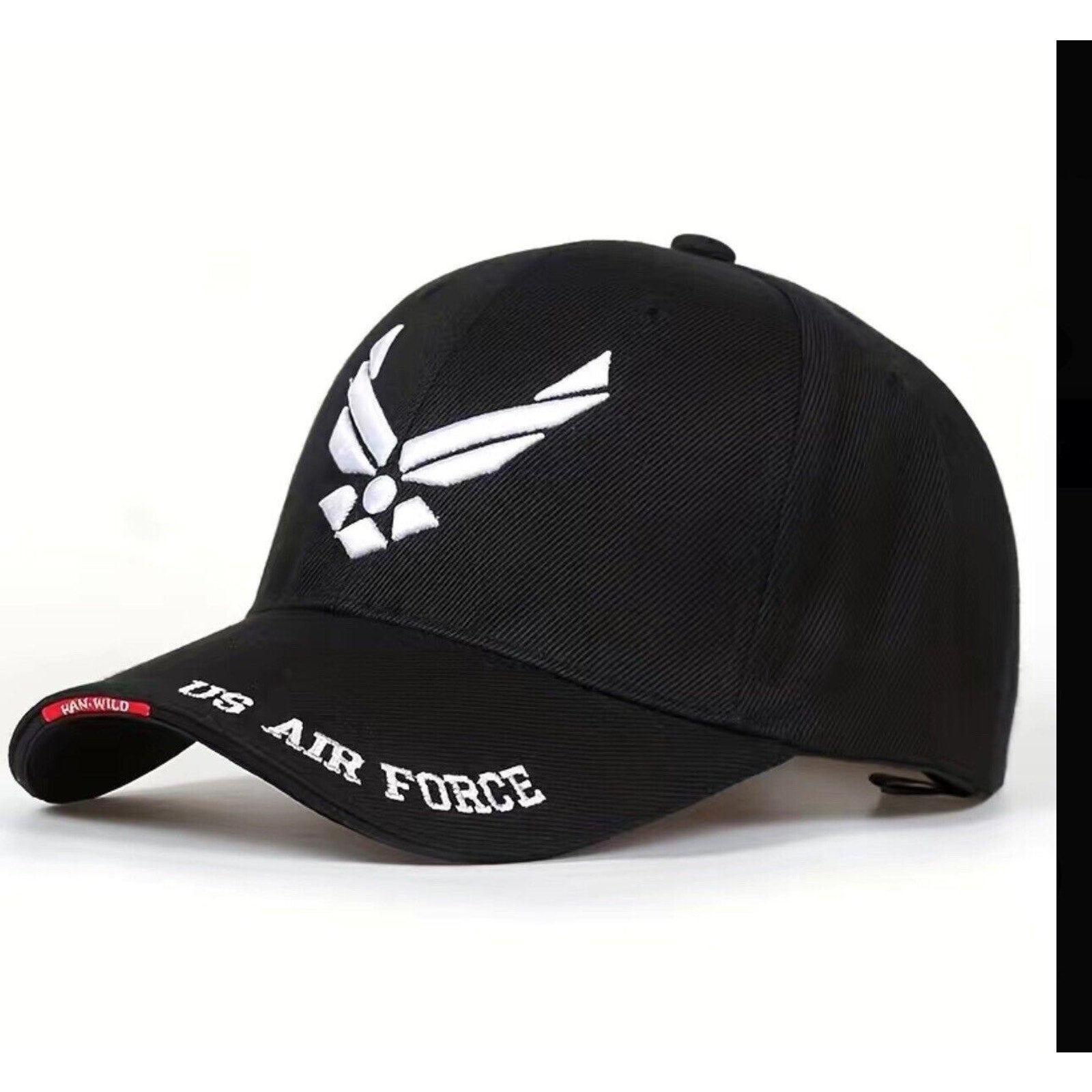 NEW USAF U.S. Air Force Baseball cap hat. Black