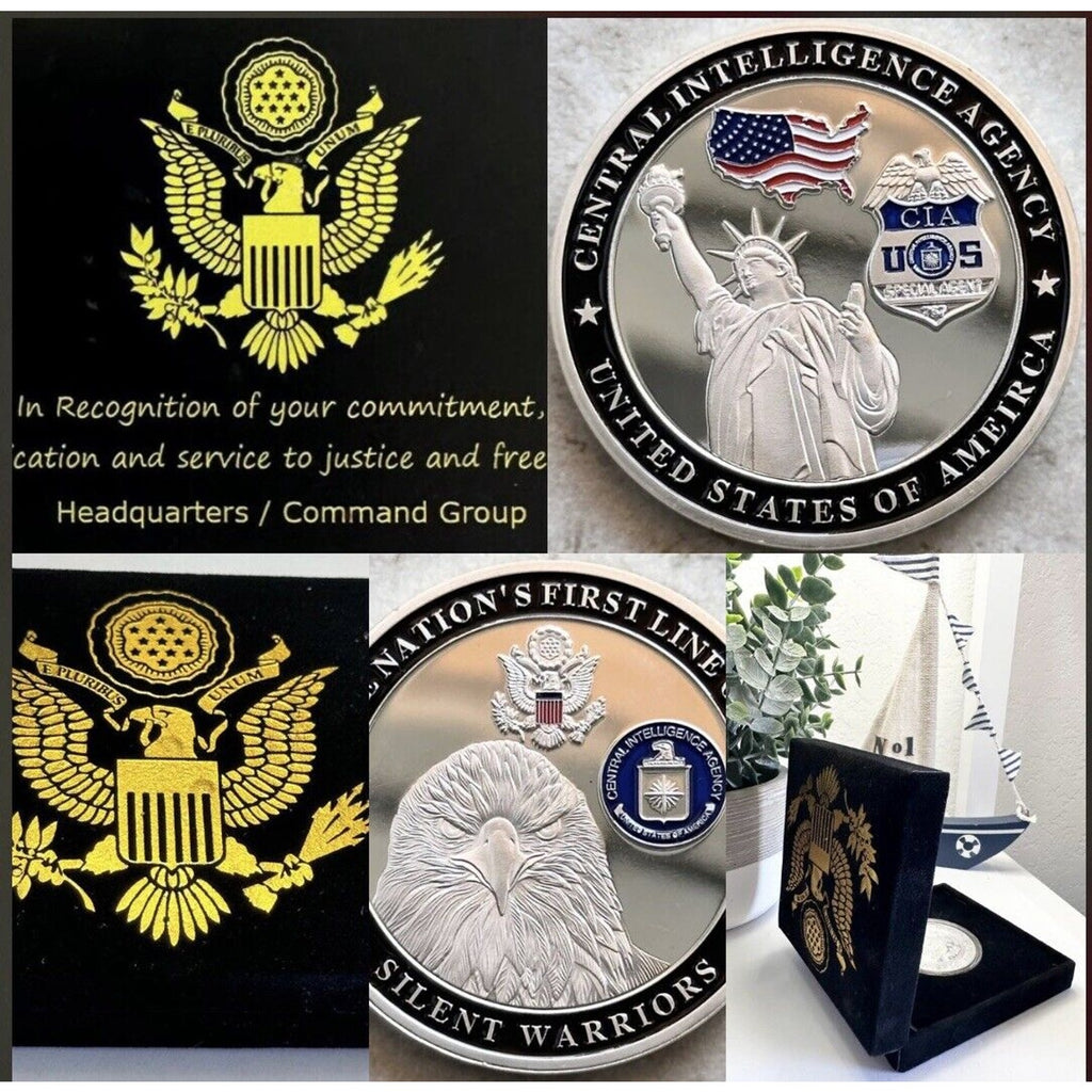 CIA We Are The Nation's First Line of Defense Silent Warriors Challenge Coin USA