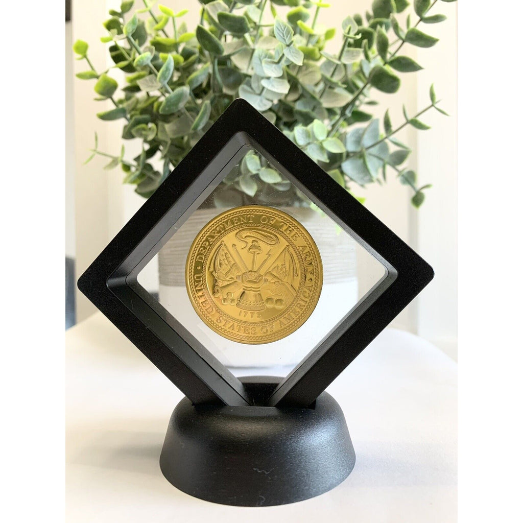 U.S. United States Army Aviation Challenge Coin With 3D Display Case