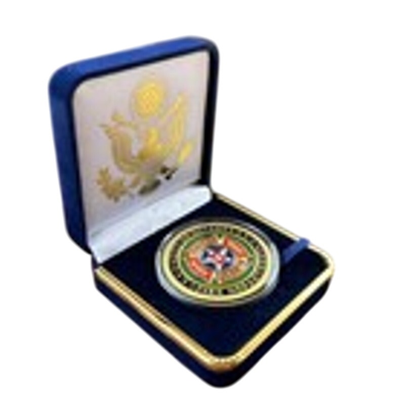 Department of Energy (DOE) Challenge Coin With Blue Velvet Case. Fast Shipping!