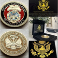 MP-Military Police Challenge Coin With Retirement Award