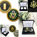 2pcs Army Rank 2LT 2nd O-2 And Staff Sergeant E6 Coin