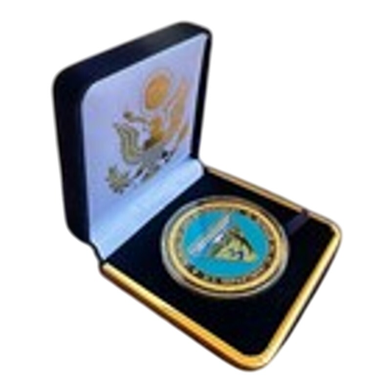 Department of Energy (DOE) Challenge Coin With Blue Velvet Case. Fast Shipping!