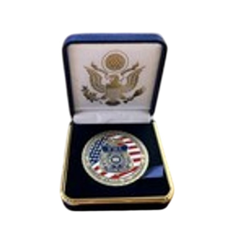 Department of Energy (DOE) Challenge Coin With Blue Velvet Case. Fast Shipping!