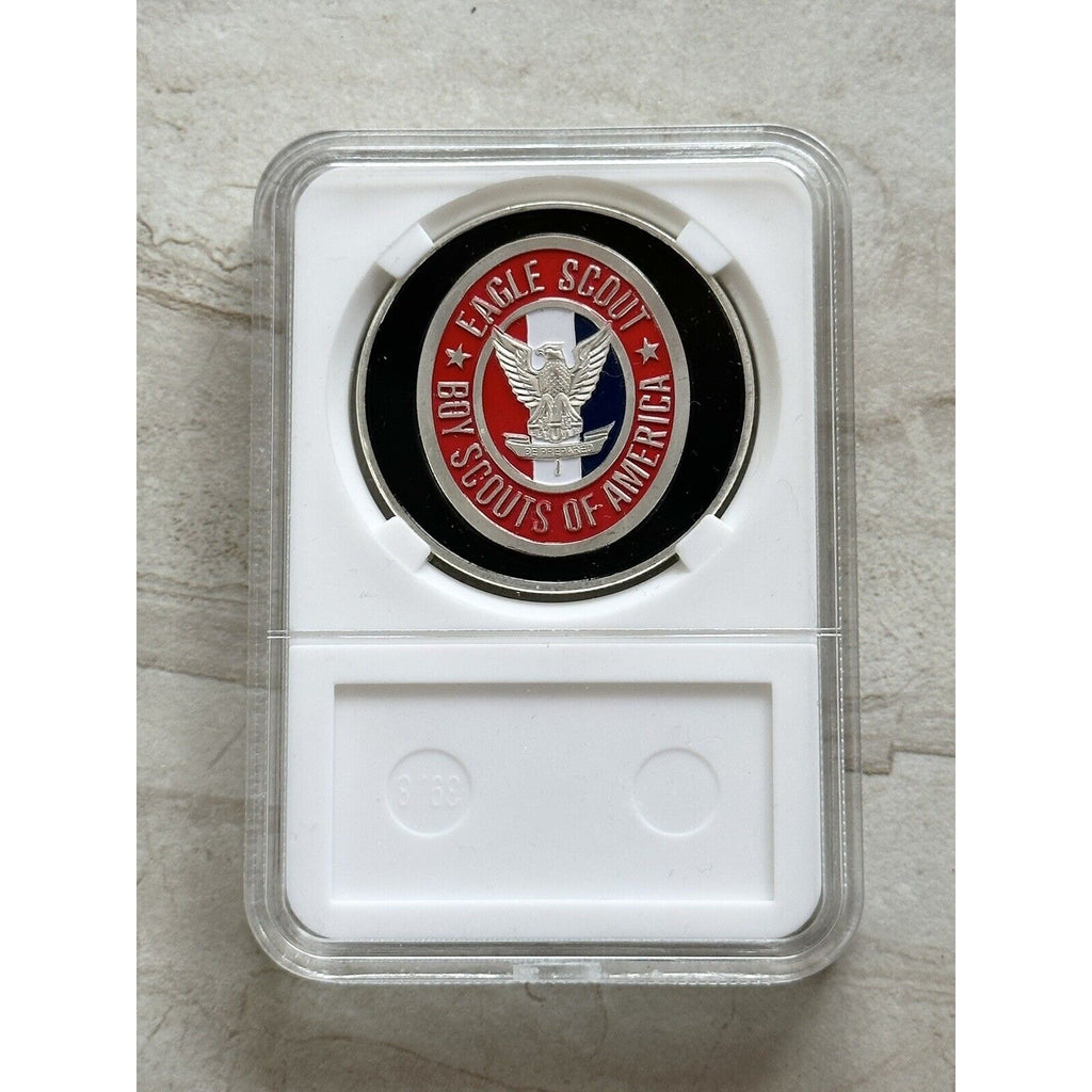 EAGLE SCOUT Challenge Coin With Case