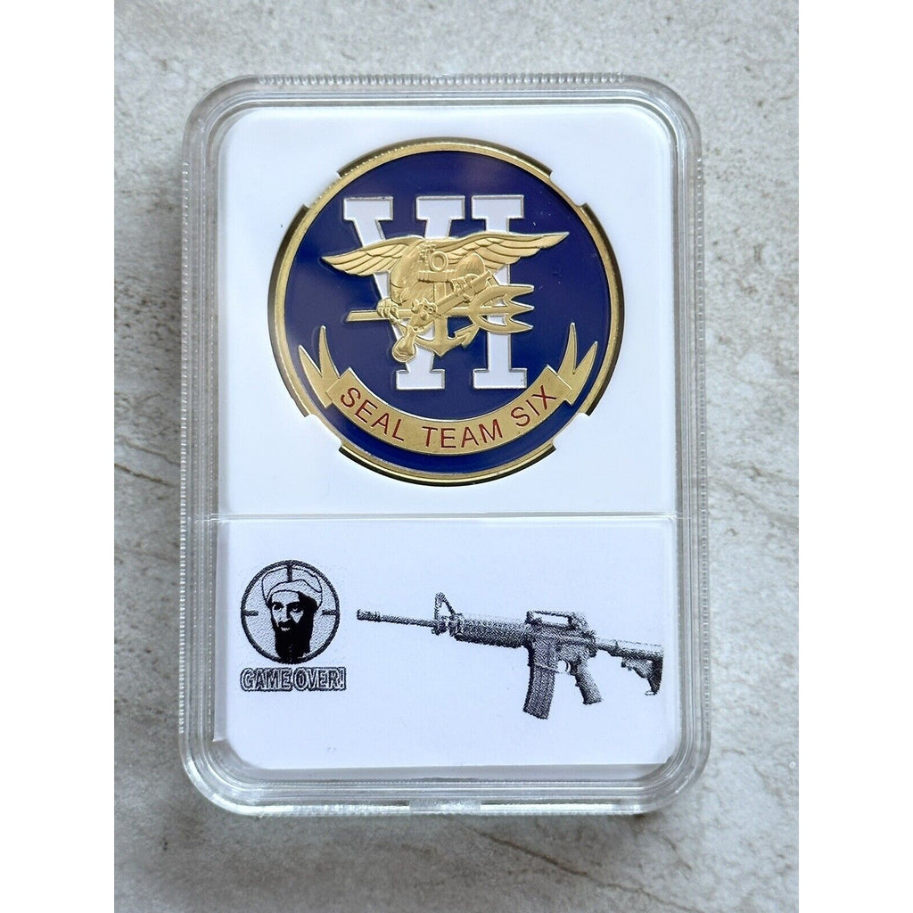 US NAVY SEAL TEAM SIX Challenge Coin - Seal Team VI With Case