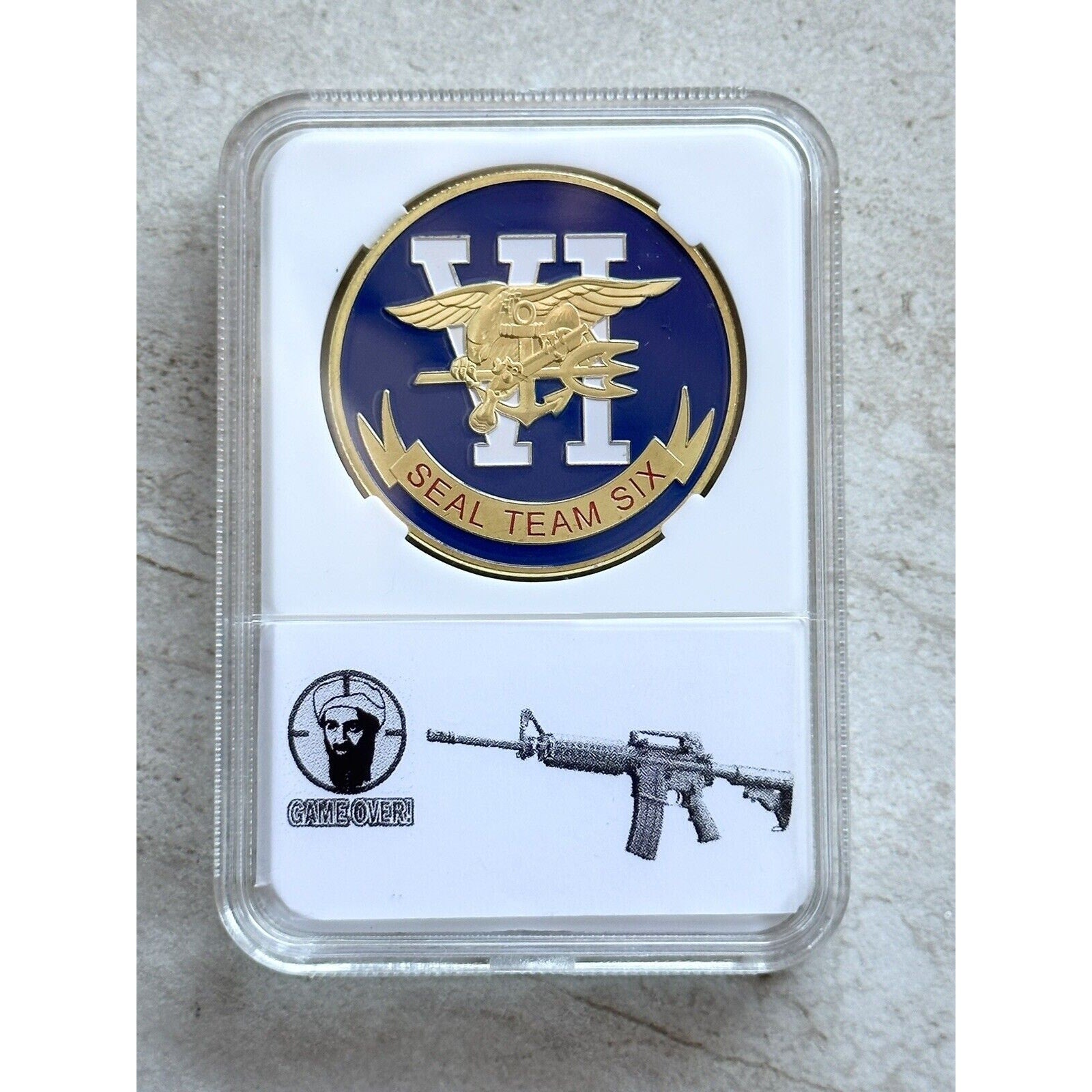 US NAVY SEAL TEAM SIX Challenge Coin - Seal Team VI With Case