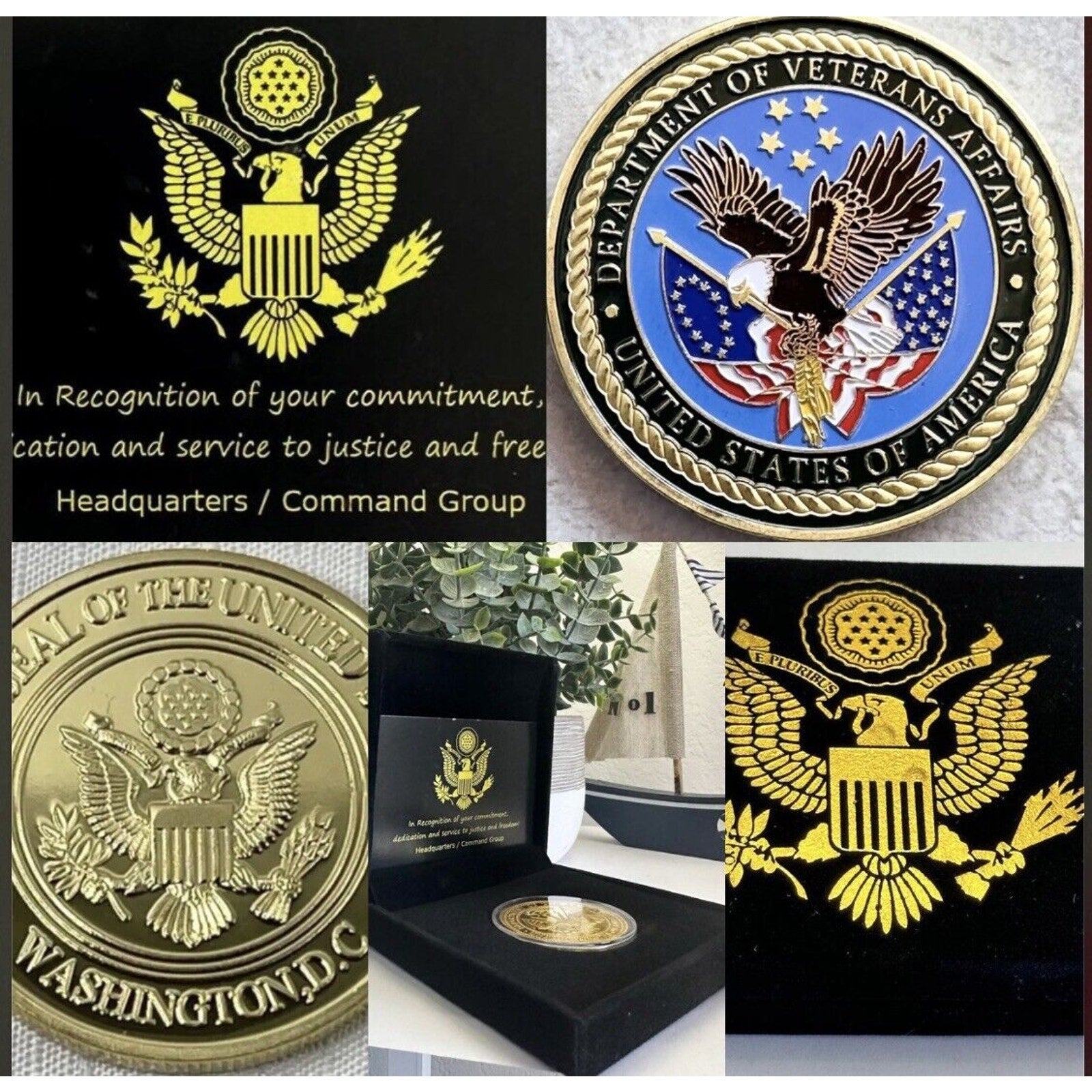 United States Department of Veterans Affairs Challenge Coin 40mm USA