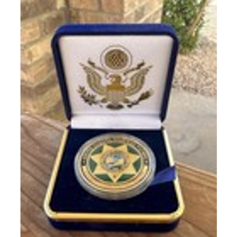 Department of Energy (DOE) Challenge Coin With Blue Velvet Case. Fast Shipping!