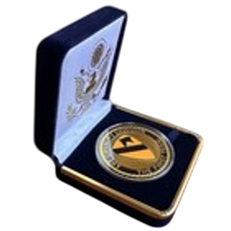 Department of Energy (DOE) Challenge Coin With Blue Velvet Case. Fast Shipping!