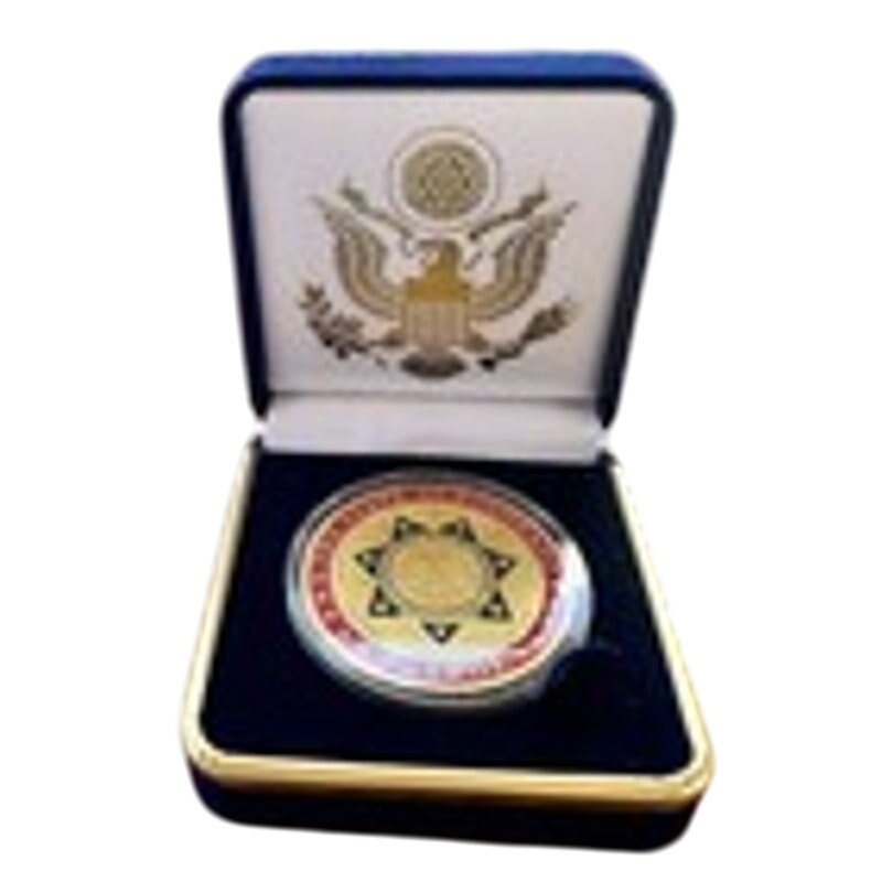 Department of Energy (DOE) Challenge Coin With Blue Velvet Case. Fast Shipping!