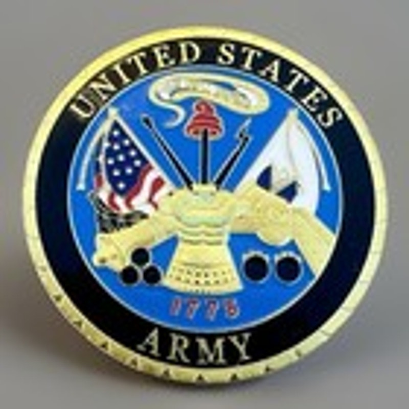 UNITED STATES ARMY Since 1775 Challenge Coin Christmas Ornament. Fast Shipping!