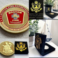 BOSTON Fire Dept. Coin Come With Special Velvet Case